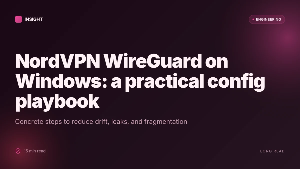 Mastering nordvpn wireguard config files on windows your ultimate guide